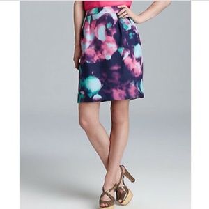 Kate Spade Barry Abstract Watercolor Pencil Skirt Sz 2